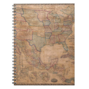 Cuaderno Mapa antiguo antiguo inspirado (13)