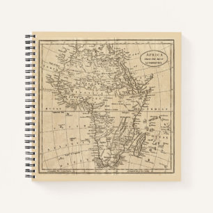 Cuaderno Mapa Antiguo de África