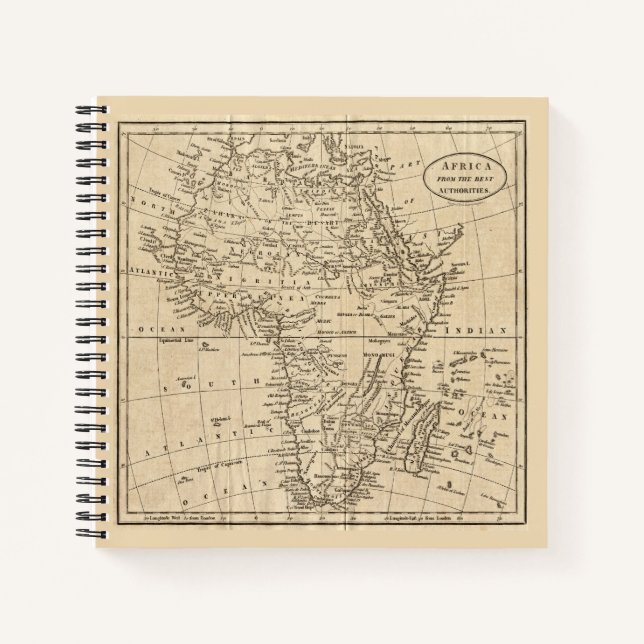 Cuaderno Mapa Antiguo de África (Anverso)