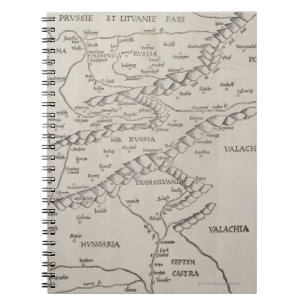 Cuaderno Mapa antiguo de Europa Oriental