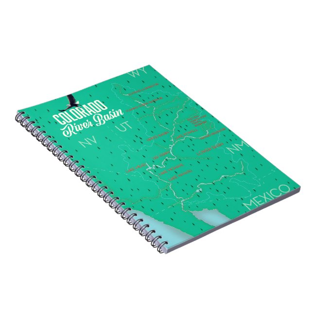 Cuaderno Mapa antiguo de la cuenca del río Colorado (Lado Derecho)