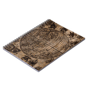 Cuaderno Mapa Antiguo del Mundo