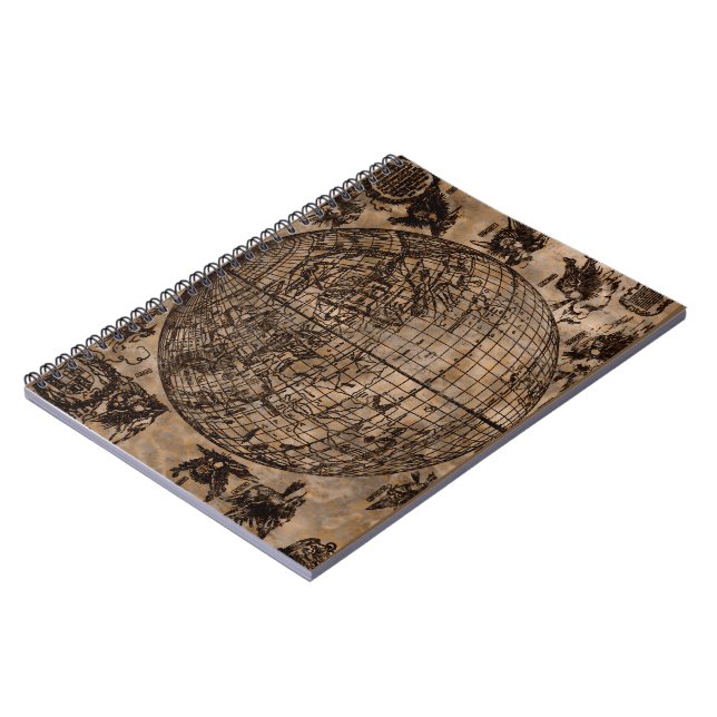 Cuaderno Mapa Antiguo del Mundo (Lado Izquierdo)