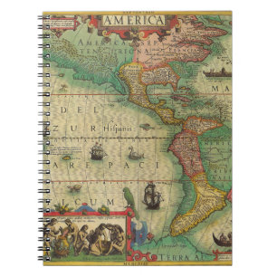 Cuaderno Mapa Antiguo del Mundo de las Américas, 1606
