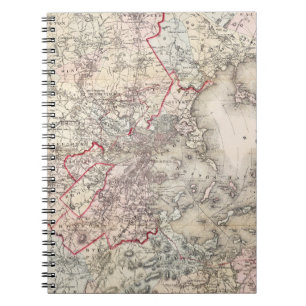 Cuaderno Mapa: Boston, 1883