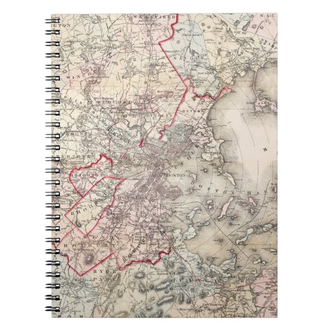 Cuaderno Mapa: Boston, 1883 (Frente)