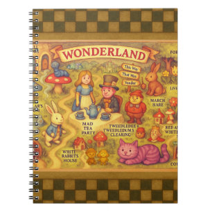 Cuaderno Mapa caprichoso de las aventuras de Alicia en el P