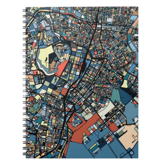 Cuaderno Mapa colorido de Tokio (Frente)