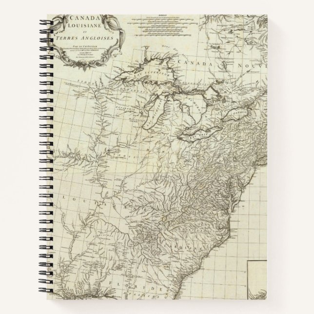 Cuaderno Mapa compuesto de Canadá (Anverso)