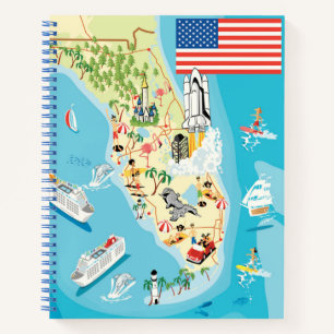 Cuaderno Mapa Cute Kids Florida