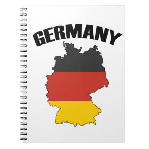 Cuaderno Mapa de Alemania - Bandera alemana - Viajes de Deu