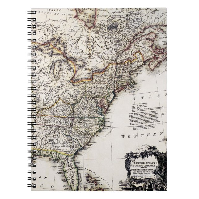 CUADERNO MAPA DE AMÉRICA, 1809 (Frente)