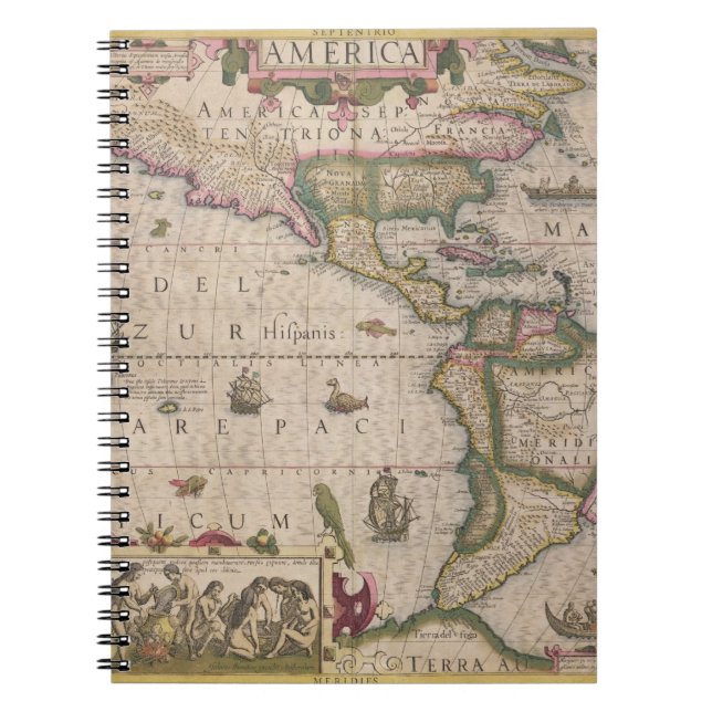 Cuaderno Mapa de América, del Mercator "atlas", pub. por (Frente)