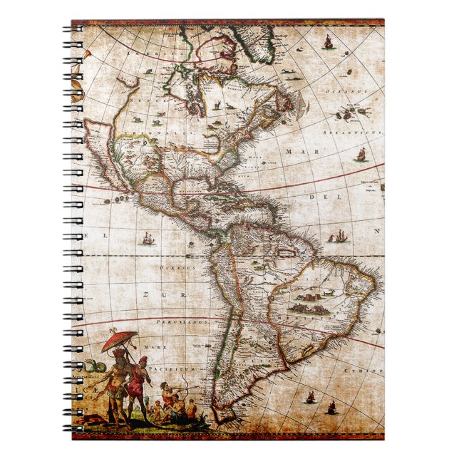 Cuaderno Mapa de Antigüedades de América del Norte y del Su (Frente)