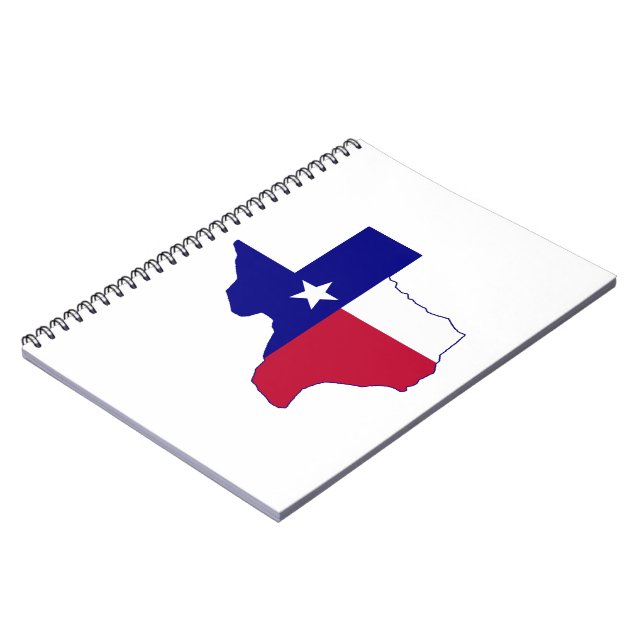 Cuaderno Mapa de bandera de Texas (Lado Izquierdo)