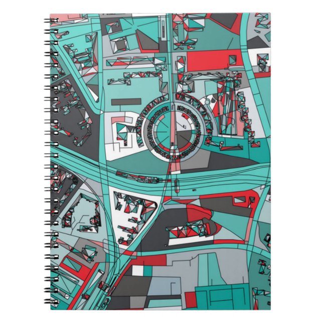 Cuaderno Mapa de Berlín, Alemania (Frente)