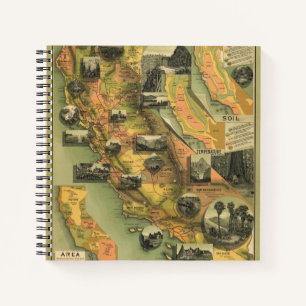 Cuaderno Mapa de California