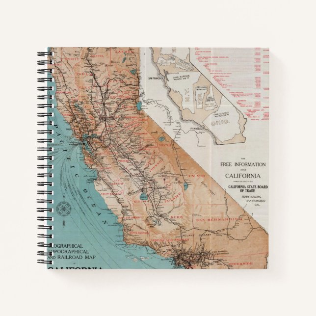 Cuaderno Mapa de California 2 (Anverso)
