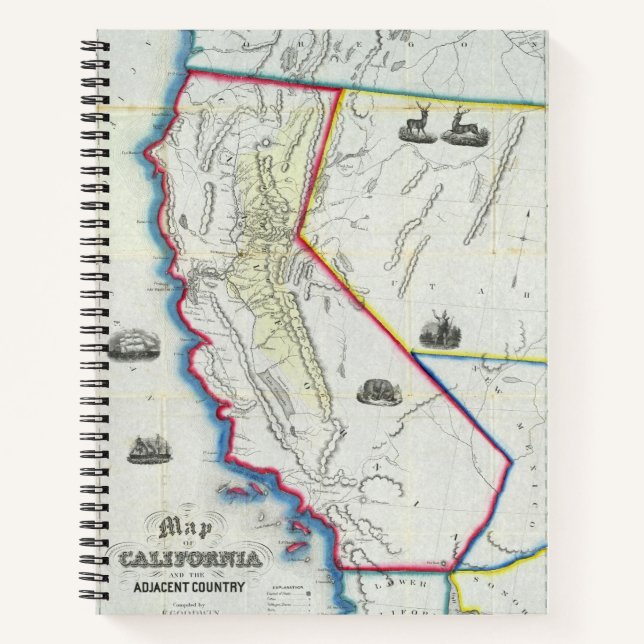 Cuaderno Mapa de California 2 (Anverso)