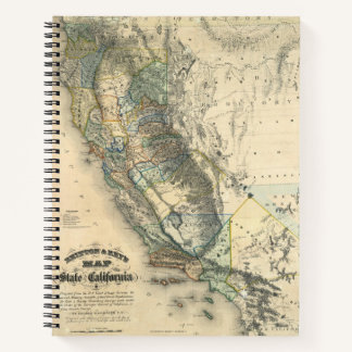 Cuaderno Mapa de California de Britton y Rey