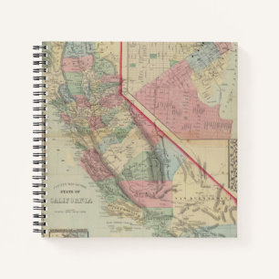 Cuaderno Mapa de California en San Francisco por Mitchell