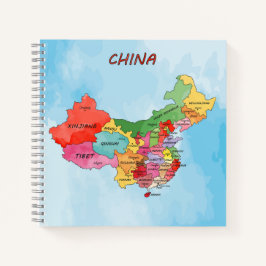 Cuaderno Mapa de China