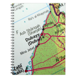 Cuaderno Mapa de Ciudad de Dubai