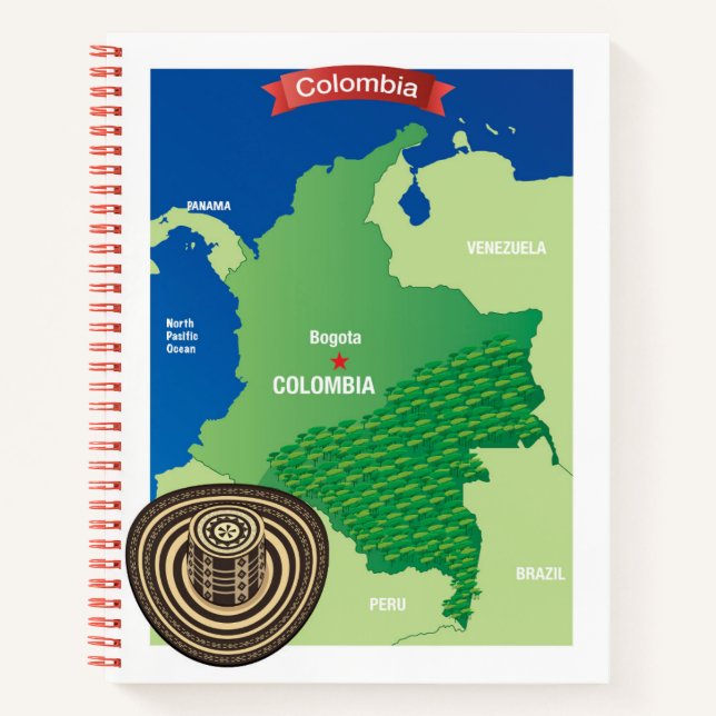Cuaderno Mapa de Colombia (Anverso)