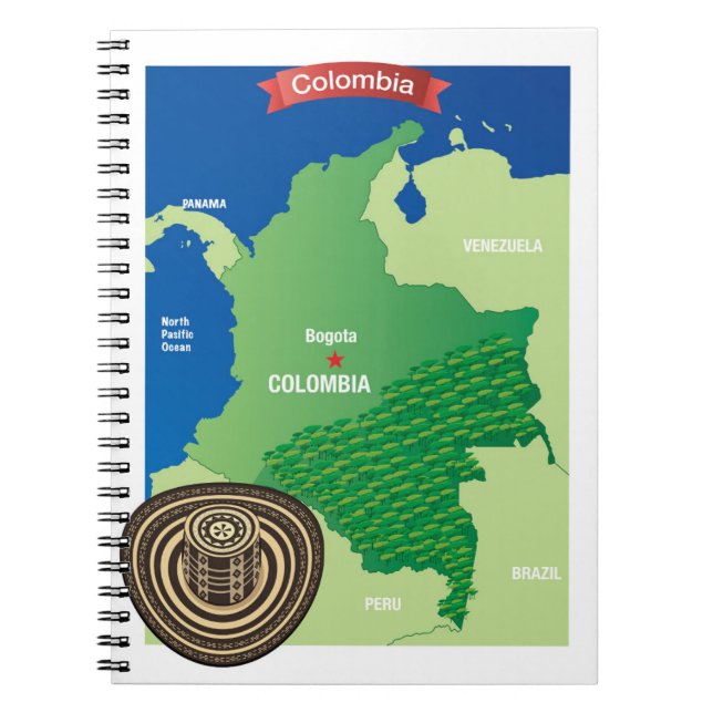 Cuaderno Mapa de Colombia (Frente)