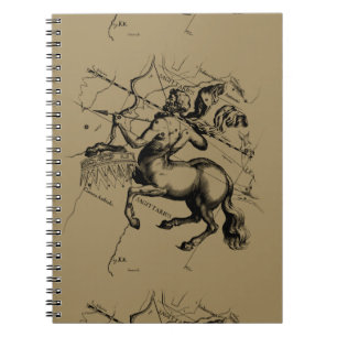 Cuaderno Mapa de constelación de Sagittarius