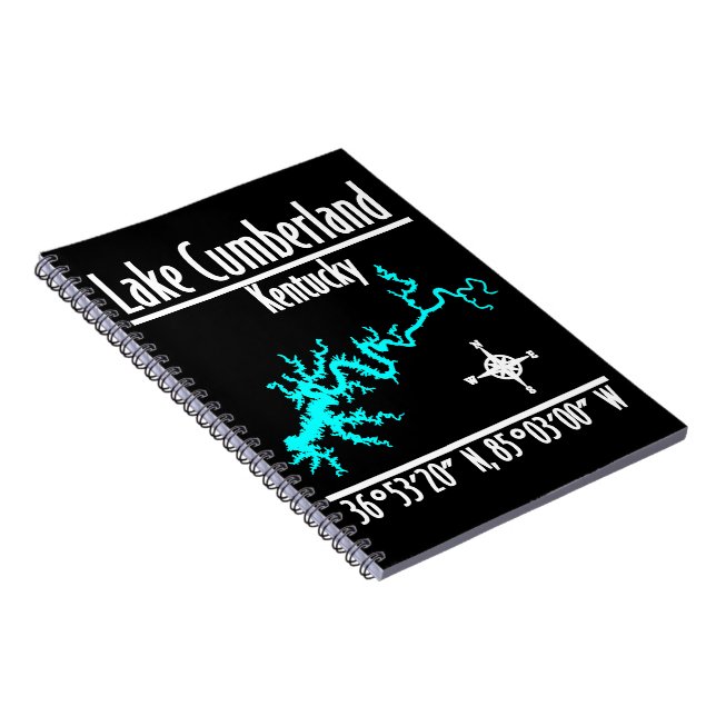 Cuaderno Mapa de coordenadas de la costa del lago Cumberlan (Lado Derecho)