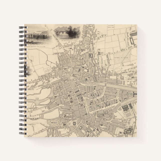 Cuaderno Mapa de Cork, Irlanda (Anverso)