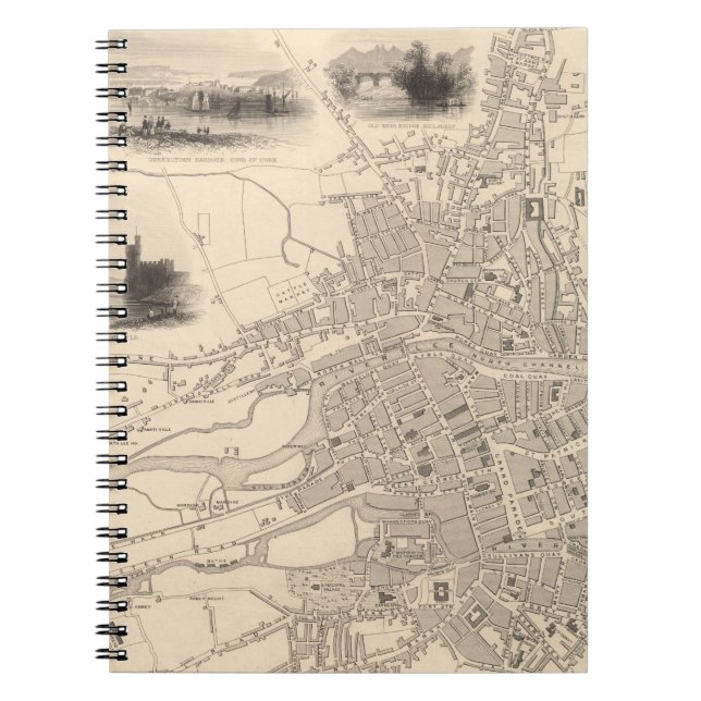 Cuaderno Mapa de Cork, Irlanda (Frente)