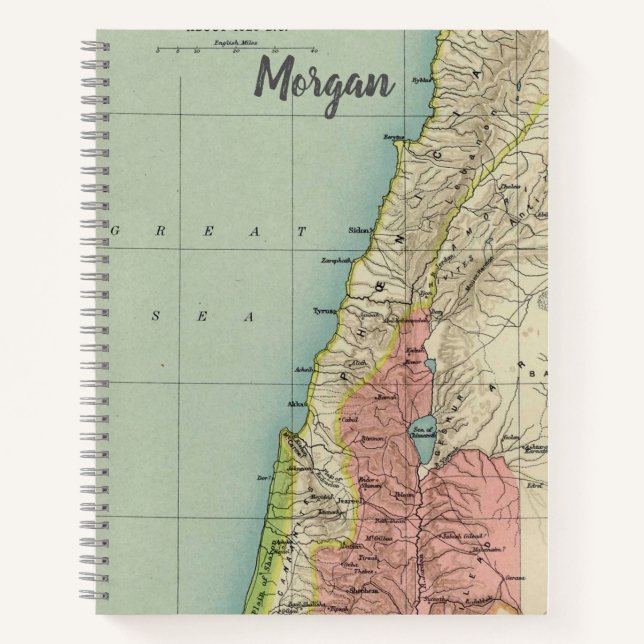 Cuaderno Mapa de cosecha de Israel (Anverso)