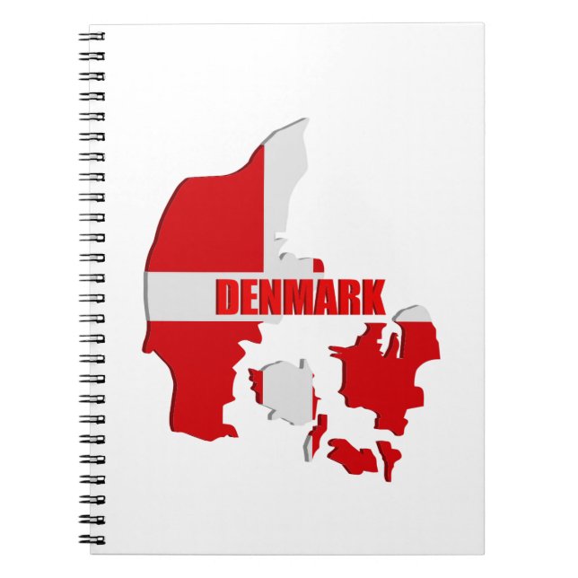 Cuaderno Mapa de Dinamarca (Frente)
