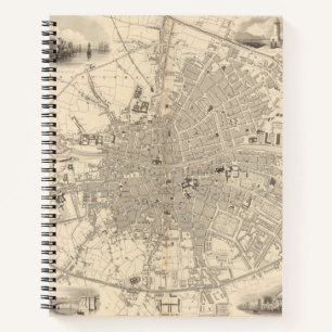 Cuaderno Mapa de Dublín, Irlanda