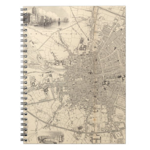 Cuaderno Mapa de Dublín, Irlanda