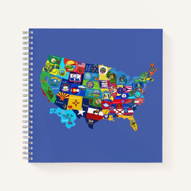 Cuaderno Mapa de EE. UU. (Anverso)