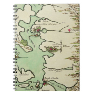 Cuaderno Mapa de Epirus para "Andromache" por Jean Racine,