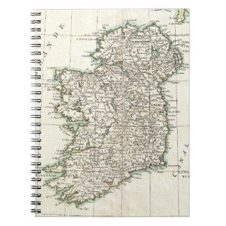 Cuaderno Mapa de época de Irlanda (1771)