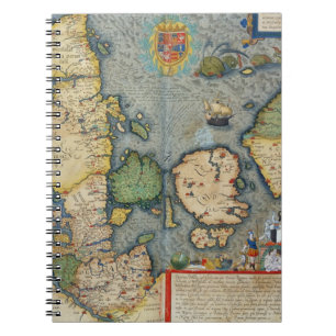Cuaderno Mapa de Europa del Norte, de 'Civitates Orbis Terr