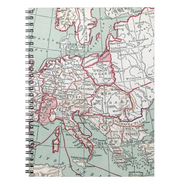 Cuaderno MAPA De EUROPA, siglo XII (Frente)
