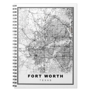 Cuaderno Mapa de Fort Worth