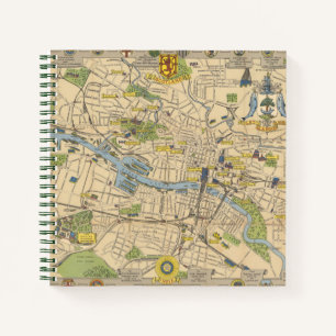 Cuaderno Mapa de Glasgow, Inglaterra