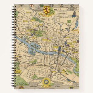 Cuaderno Mapa de Glasgow, Inglaterra