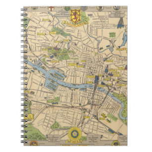 Cuaderno Mapa de Glasgow, Inglaterra