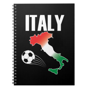 Cuaderno Mapa de hinchas de fútbol de Italia Bola de futbol