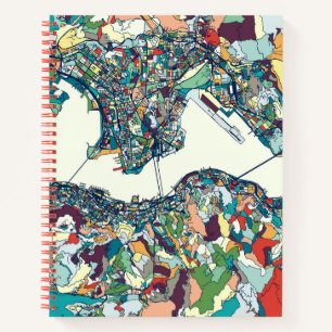 Cuaderno Mapa de Hong Kong, China