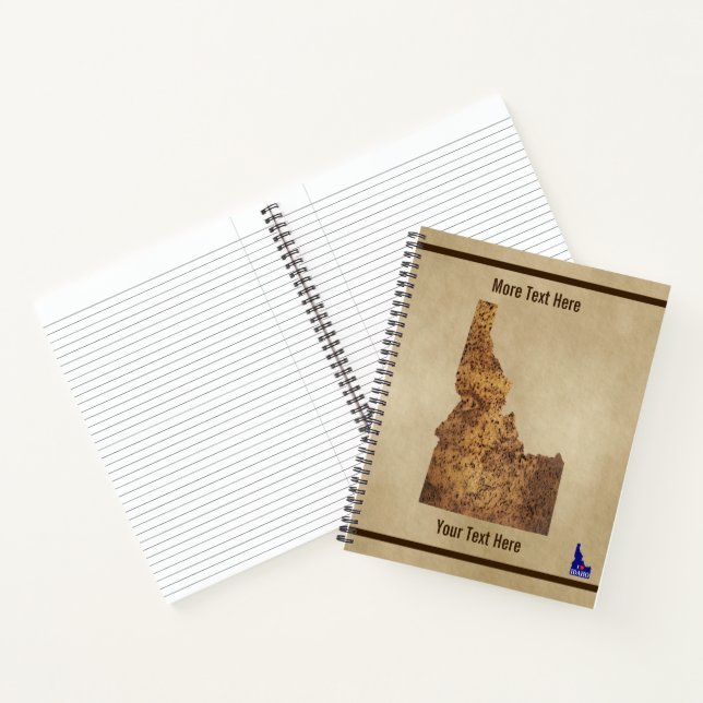 Cuaderno Mapa de Idaho Spud (Interior)