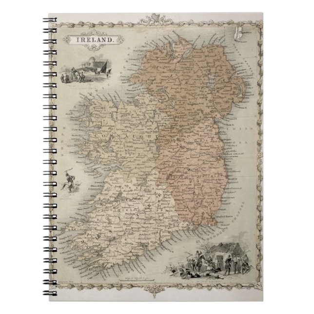 Cuaderno Mapa de Irlanda, c.1850 publicado (en (Frente)